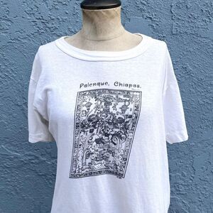1970s Mexico T-shirt In Size M/L Palnque Chiapas Meixcan tee
